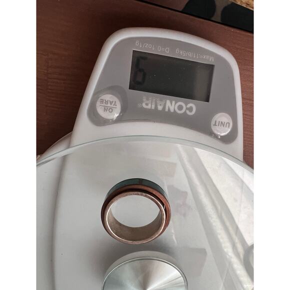 Jay King DTR Sterling Copper Turquoise Spinner Ring Size 8, 9g, Desert Rose - Picture 7 of 8